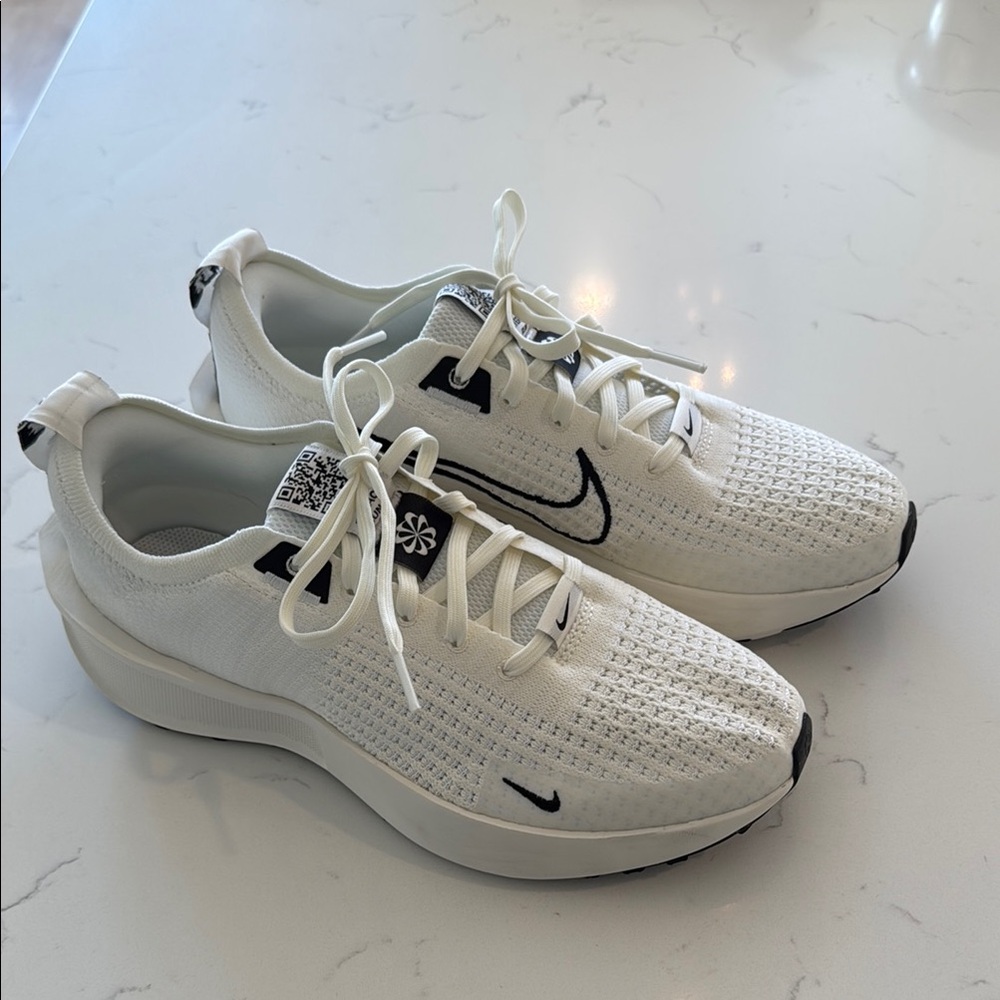 White and Black Athletic Sneakers